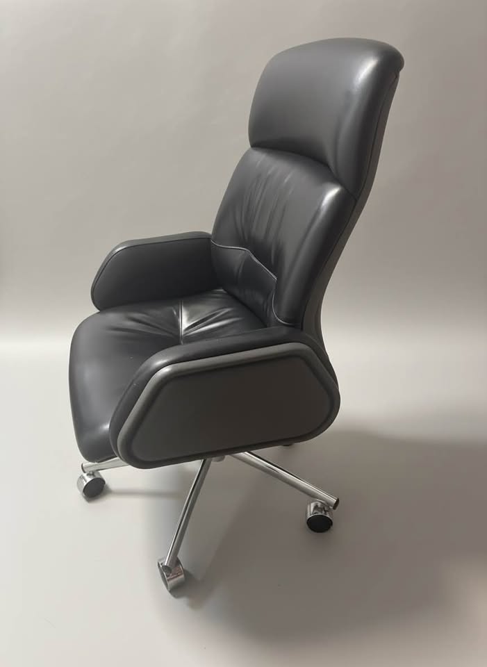 high-back chair supplied side view