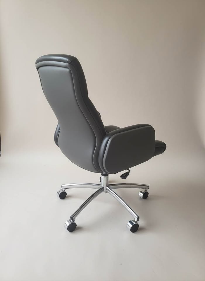 high-back chair supplied rear view