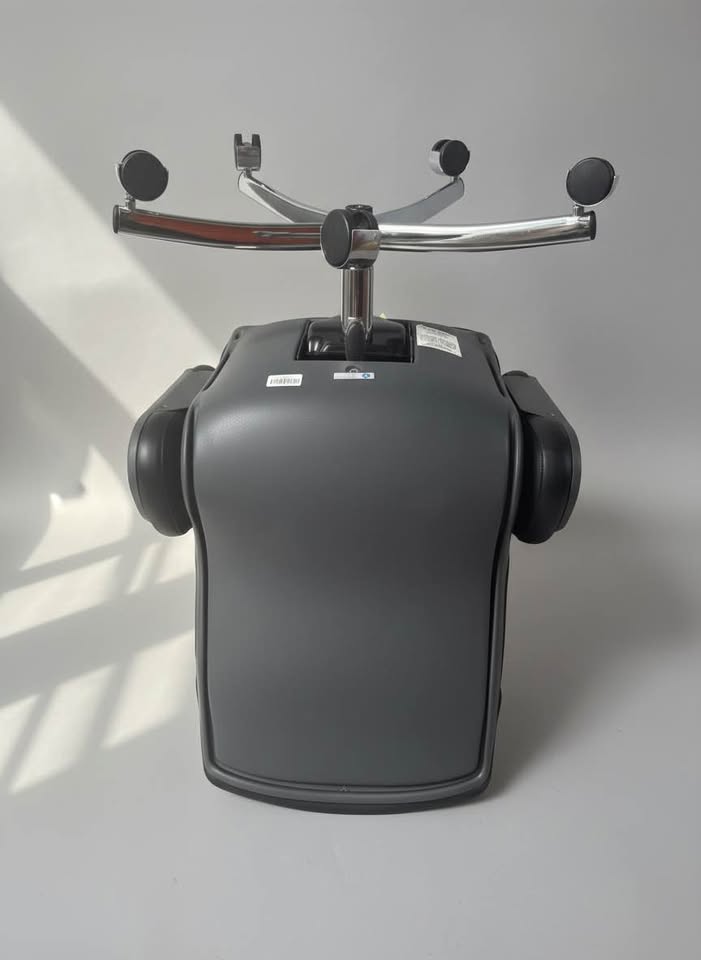 high-back chair supplied underside and five-star base view