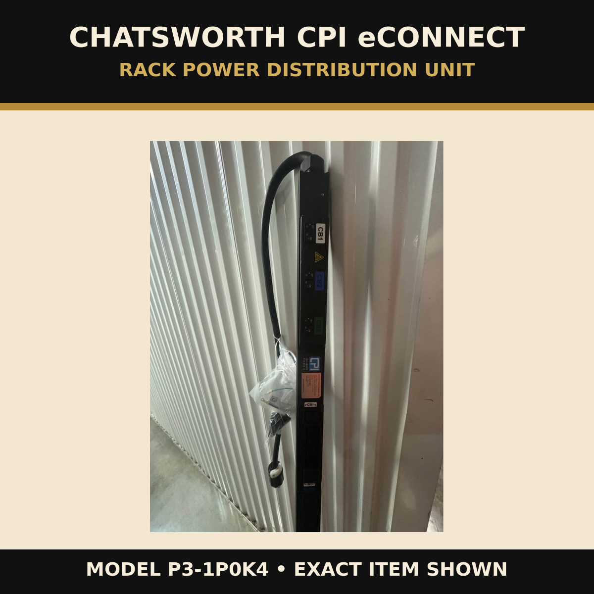 Chatsworth CPI eConnect P3-1P0K4 rack PDU — exact item hero