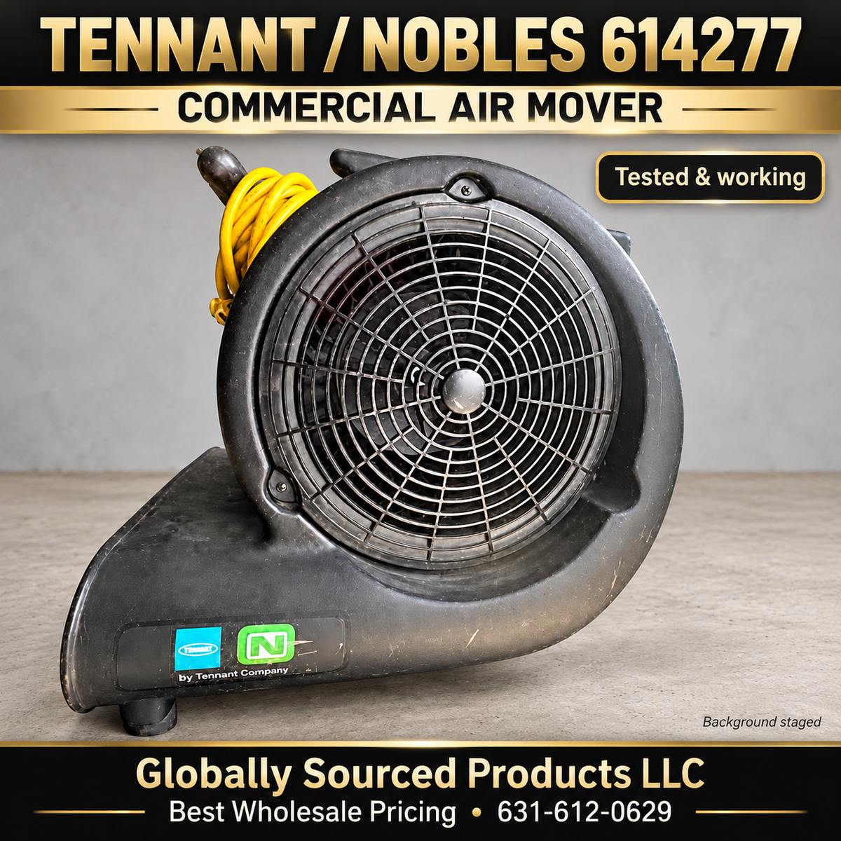 Tennant Nobles 614277 hero view; product background staged; visible wear retained