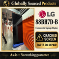 LG 88BH7D-B cracked-screen parts-or-repair hero using the actual display