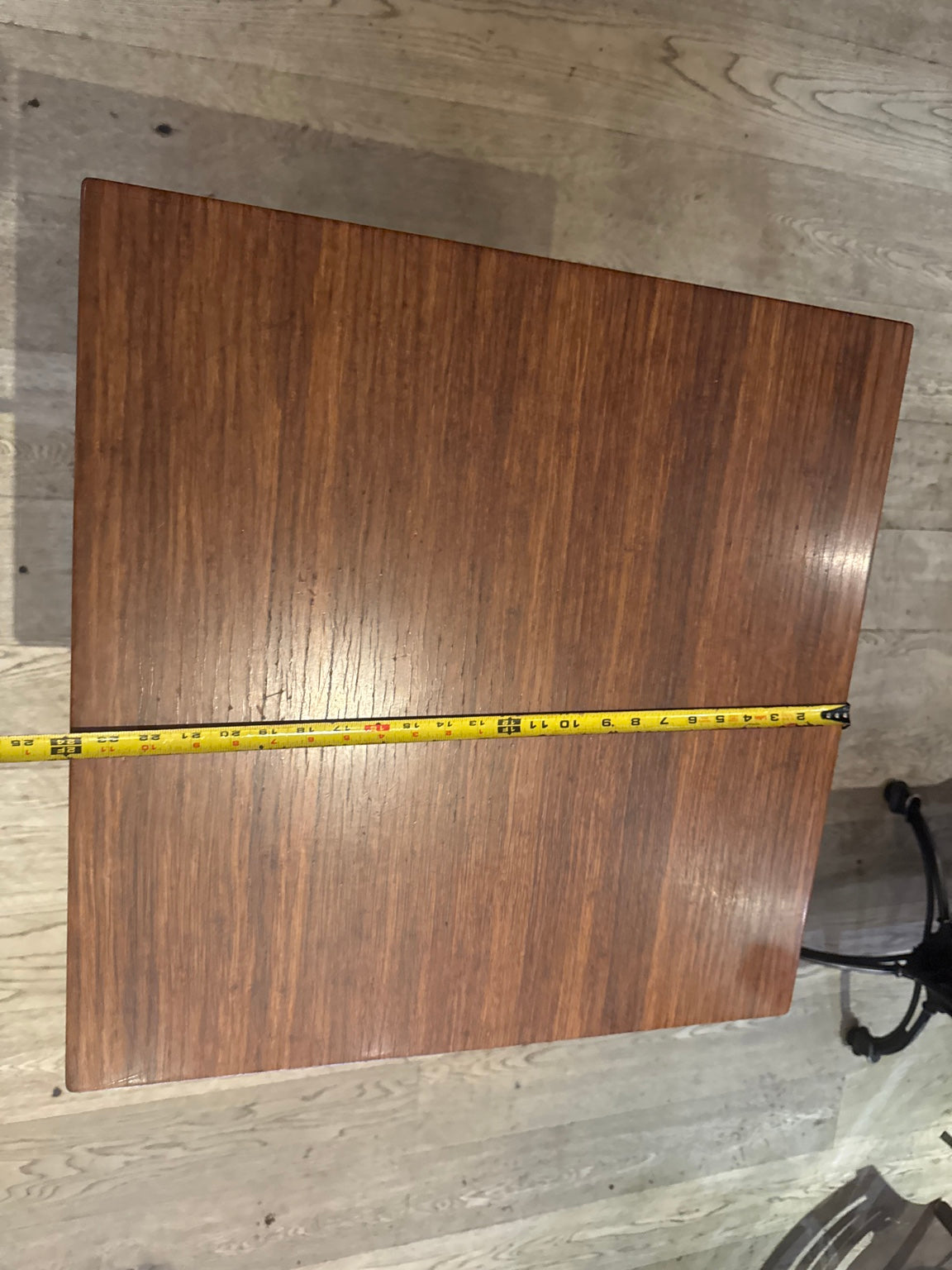 Original tabletop tape-measure photo across one side; final width requires confirmation.